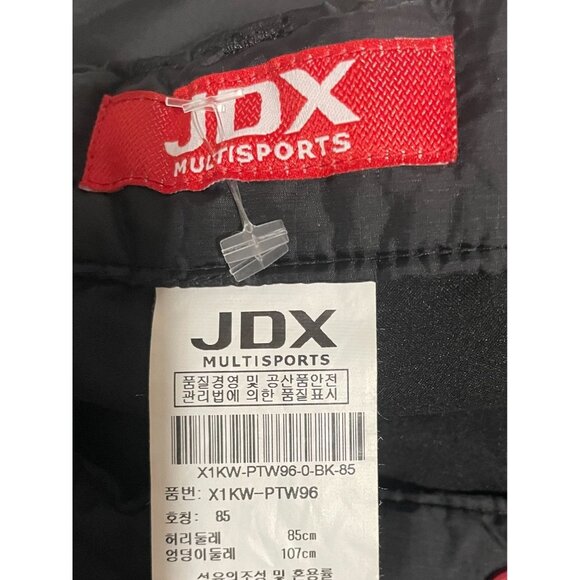 JDX Multisports Black Snowboard Snow Pants With Red Stitching & Bunny Logo - Picture 10 of 16